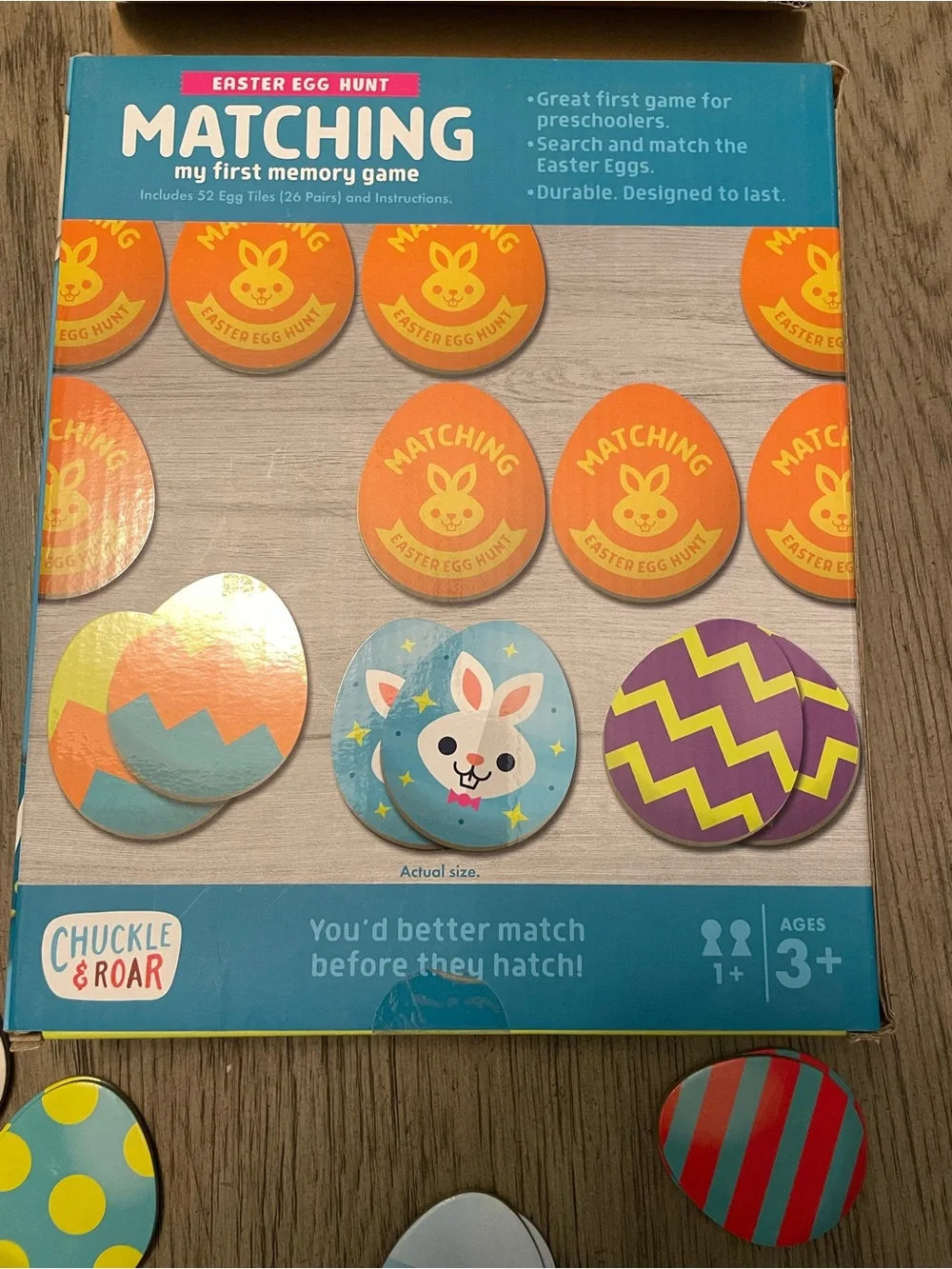 Matching game, Easter themed, 52 cards